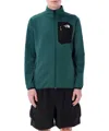 The North Face Crest Mid Layer Fleece Jacket In Green