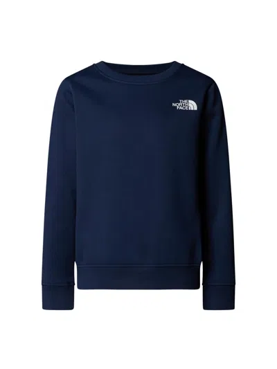 The North Face Crew Logo T-shirt For Kids In Blue