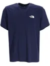 The North Face Man Short Sleeves Simple Dome Tee In Blue