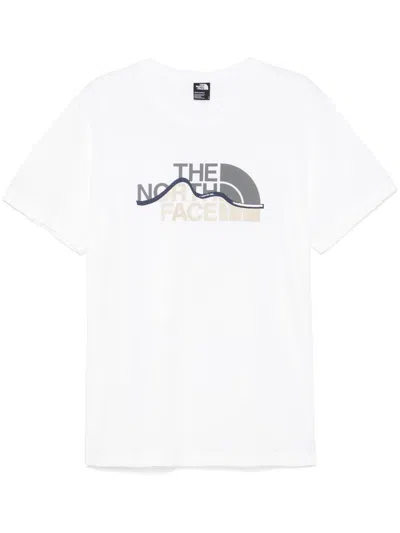 The North Face Crew Neck T-shirt In White With Logo
