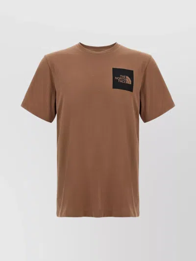 The North Face Crew Neck T-shirt Straight Hem In Brown