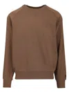 The North Face Crewneck Cotton Sweatshirt Sweatshirts Brown In Brown