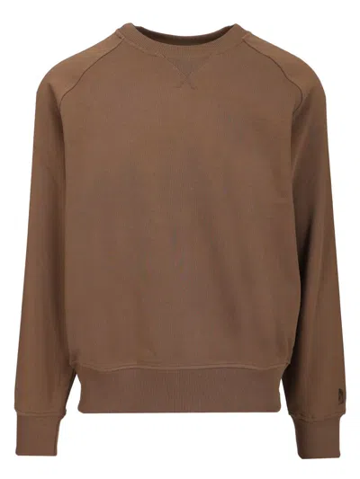 The North Face Crewneck Cotton Sweatshirt Sweatshirts Brown