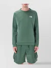 The North Face Crewneck Sweater With Zippered Pocket In Green
