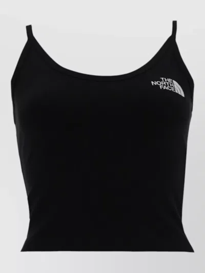 The North Face Crop Top Scoop Neck Sleeveless Design In Black