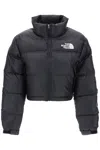 The North Face Nuptse Water Repellent 700 Fill Power Down Short Puffer Jacket In Tnf Black Tnf Black (black)