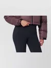 The North Face Cropped Puffer Jacket High Collar In Brown