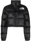 The North Face Cropped Puffer Parka With Functional Zipper
