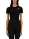 The North Face W Simple Dome Cropped Slim Tee In Black
