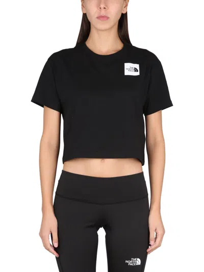 The North Face Cropped T-shirt In Black