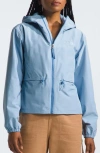 The North Face Daybreak Water Repellent Hooded Jacket In Steel Blue