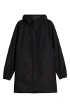 The North Face Daybreak Water Repellent Mid Rain Parka In Tnf Black