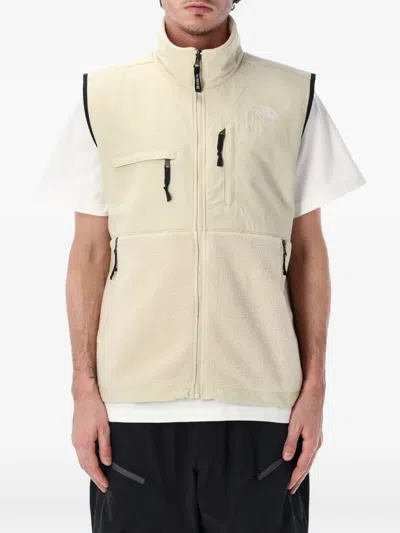 The North Face Denali Panelled Vest In Neutral