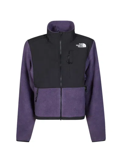 The North Face Cropped Fleece Solid Panels Jacket In Multi