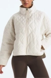 The North Face Diamond Peak Water Repellent Quilted Jacket In White