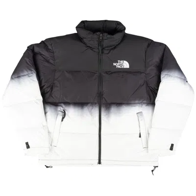 Pre-owned The North Face Dip Dye 1996 Retro Nuptse Jacket 'black/white'
