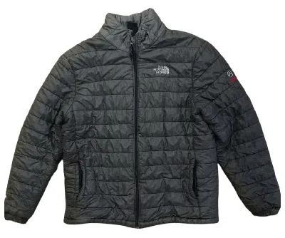 Pre-owned The North Face Distressed  Summit Series Quilted Jacket In Grey