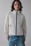 The North Face Lightweight Jacket With High Collar In White Dune