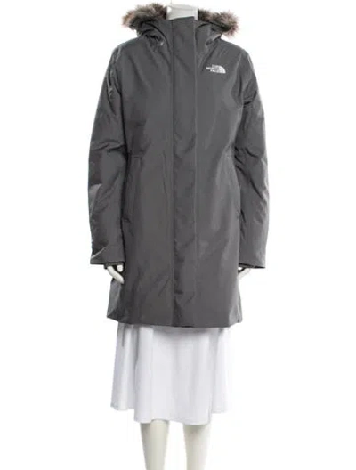 Pre-owned The North Face Down Coat In Gray