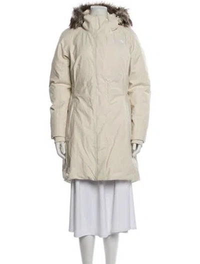 Pre-owned The North Face Down Coat In Neutral