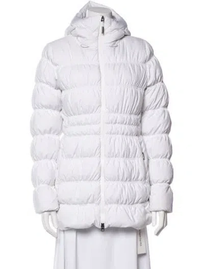 Pre-owned The North Face Down Coat In White