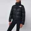 The North Face Retro Puffer High Collar Elastic Cuffs In Black