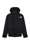 The North Face Mountain Down Jacket Hooded Long Sleeves In Black