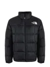 The North Face Black Polyester Lhotse Down Jacket In Black