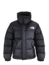The North Face Down Jacket In Nero/grigio Scuro