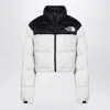 The North Face Down Jacket Nuptse Cropped White