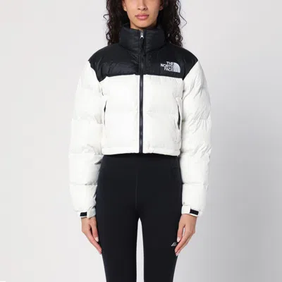 THE NORTH FACE THE NORTH FACE DOWN JACKET NUPTSE CROPPED WHITE