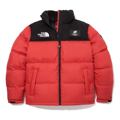 The North Face Down Jacket 'red Black' In Multi