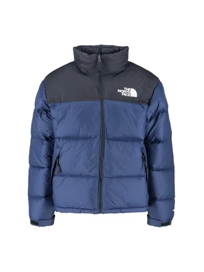 The North Face Retro Nuptse 1996 Hooded Puffer Jacket In Blue
