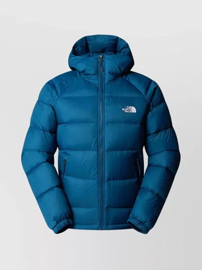 The North Face Down Jacket With Hood And Water Protection In Blue