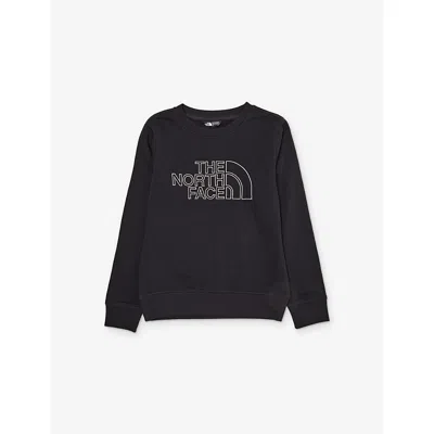 The North Face Kids' Nf Black Drew Crew-neck Cotton-jersey Sweatshirt 6-20 Years Xxl