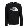 The North Face Black Cotton Sweatshirt In Black/white