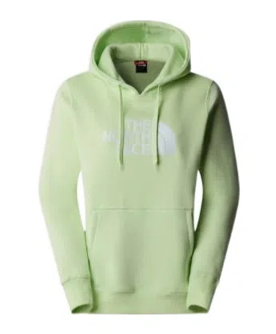 The North Face Drew Peak Logo Embroidered Hoodie In Green