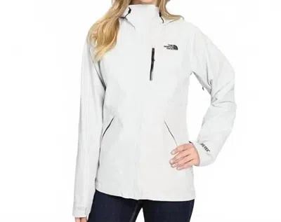 The North Face Drizzle Goretex Jacket In Lunar Ice Gray In White
