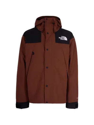 The North Face Mountain Mono Short Jacket With Technical Features In Brown