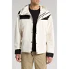 The North Face Dryvent Mono Mountain Jacket In White Dune/tnf Black