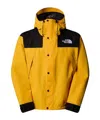 The North Face Mountain Logo-embroidered Colour-block Gore-tex Hooded Jacket In Yellow