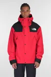 The North Face Dryvent Mono Mtn Casual Jacket In Red Polyamide