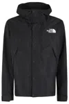 The North Face Dryvent Mono Black Jacket With Logo Printed On The Front In Tech Fabric Man