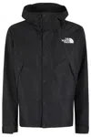 The North Face Dryvent Mono Black Jacket With Logo Printed On The Front In Tech Fabric Man In Black