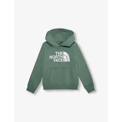 The North Face Kids' B Drew Peak Embroidered Cotton-blend Hoody 6-20 Years Duck Green