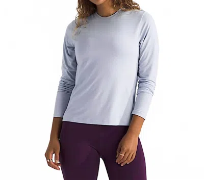 The North Face Dune Sky Long Sleeve Top In Mystic Haze In Gray