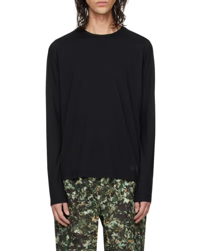 The North Face Dune Sky Long-sleeved T-shirt In Black