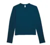 The North Face Dune Sky Ls Crew In Midnight Petrol In Multi