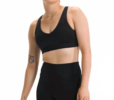 The North Face Dune Sky Valley Shine Sports Bra In Tnf Black