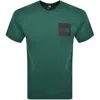 The North Face Fine Cotton Blend Logo Graphic T-shirt In Green